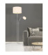 Ava Floor Lamp With Shade Matt Nickel 2x E27 E14-6