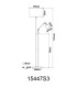 Ava Floor Lamp With Shade Matt Nickel 2x E27 E14-7