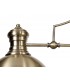 Linear Ceiling Pendant, 3 x E27, Antique Brass, Frosted Glass - 9