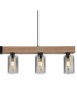Hadera Bar Pendant Ceiling Light Matt Black 6x E27-4