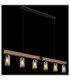 Hadera Bar Pendant Ceiling Light Matt Black 6x E27-5