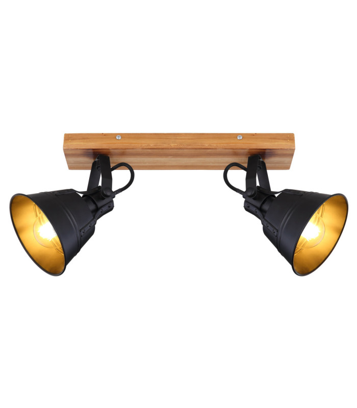 Günther Twin Ceiling Spotlight Brown 2x E27-3