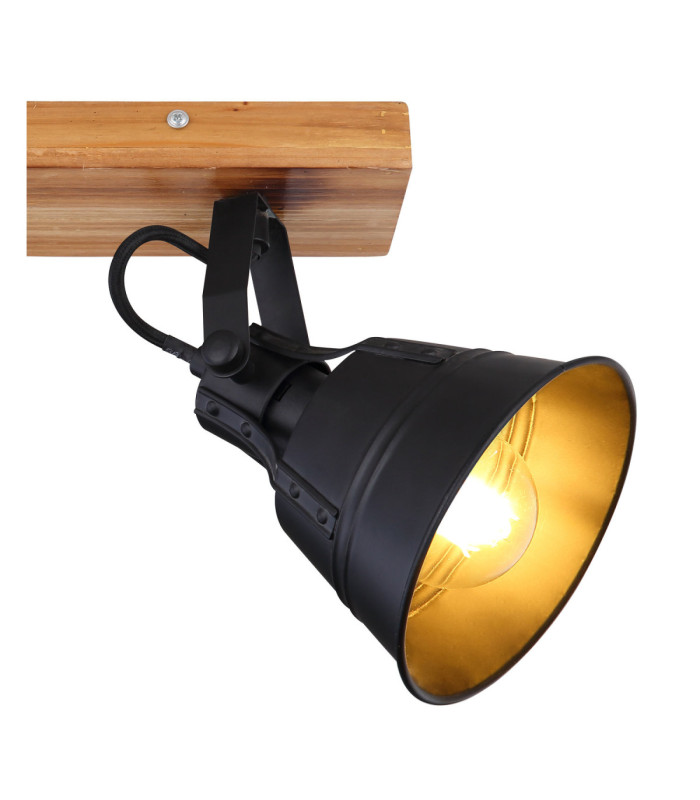 Günther Twin Ceiling Spotlight Brown 2x E27-5