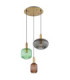 Normy Cluster Pendant Ceiling Light Brass Colour  3x E27-2