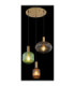 Normy Cluster Pendant Ceiling Light Brass Colour  3x E27-4
