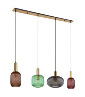 Normy Bar Pendant Ceiling Light Brass Colour  4x E27-2