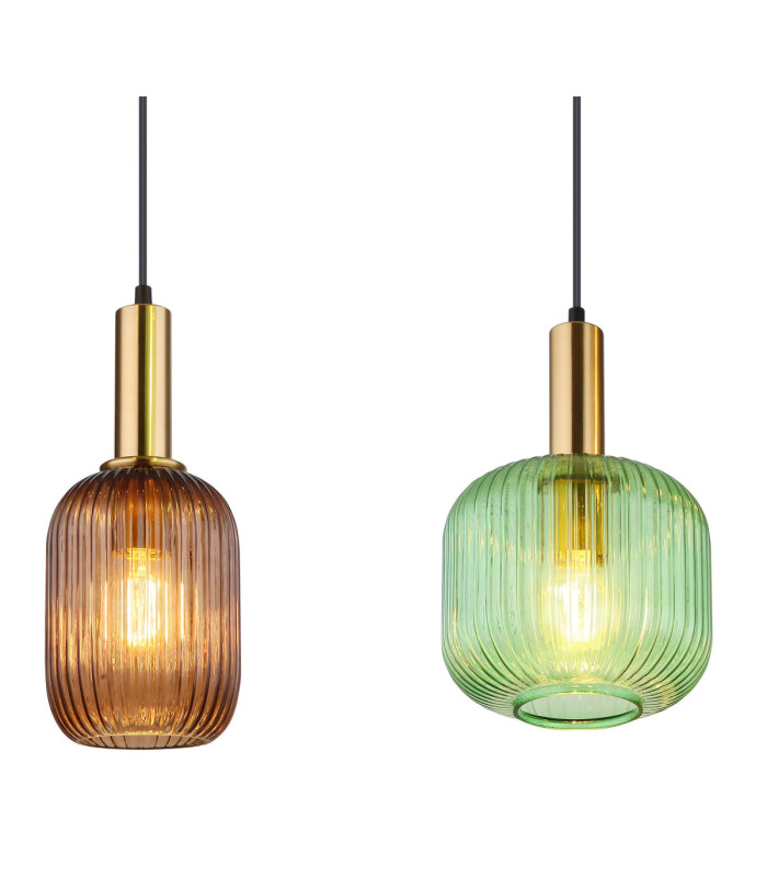 Normy Bar Pendant Ceiling Light Brass Colour  4x E27-4