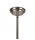 Linear Ceiling Pendant, 3 x E27, Polished Nickel, Frosted Glass - 4