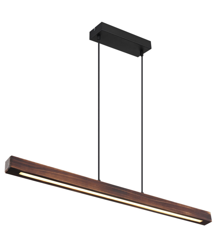 Tibeon Integrated LED Bar Pendant Ceiling Light Matt Black 3000K-1