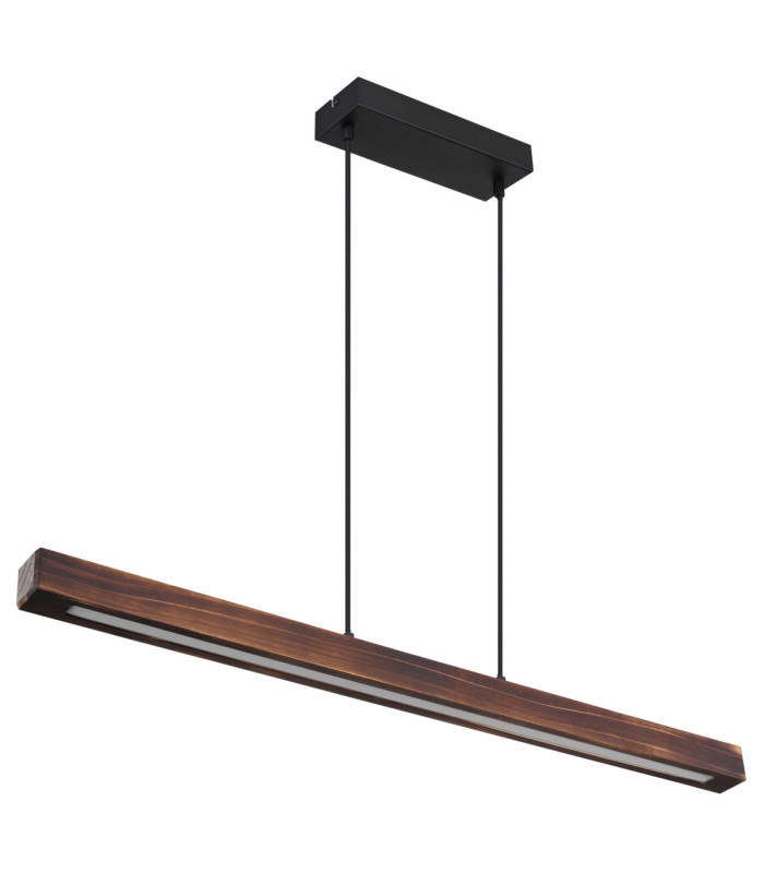 Tibeon Integrated LED Bar Pendant Ceiling Light Matt Black 3000K-2