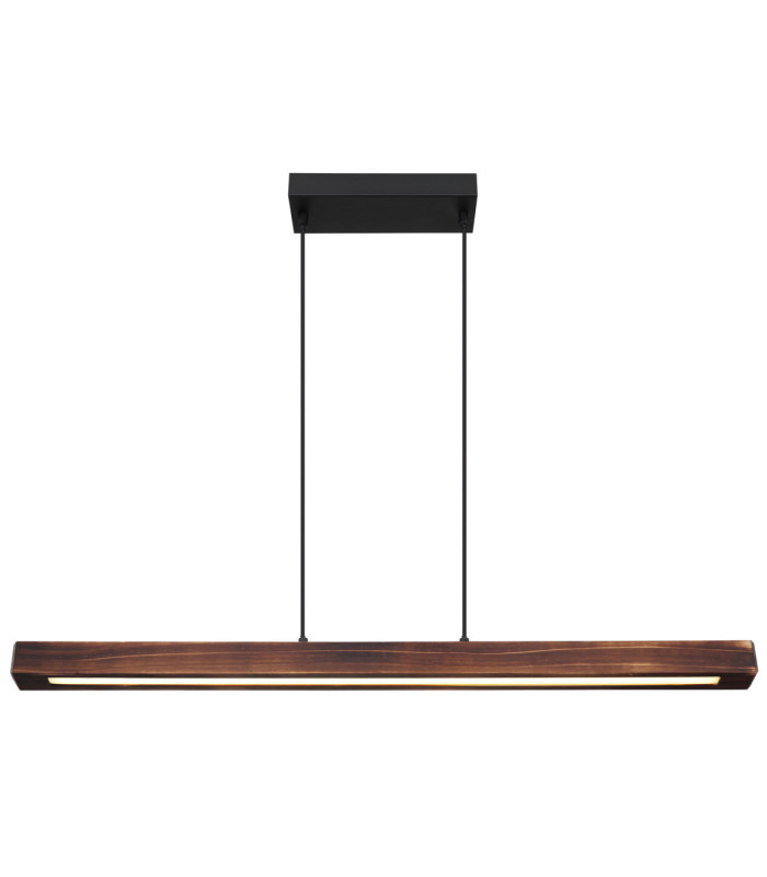 Tibeon Integrated LED Bar Pendant Ceiling Light Matt Black 3000K-3