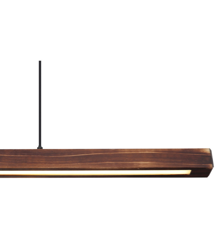 Tibeon Integrated LED Bar Pendant Ceiling Light Matt Black 3000K-4