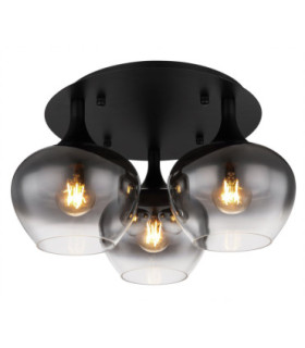 Maxy Shade Cluster Ceiling Light Matt Black 3x E27-1