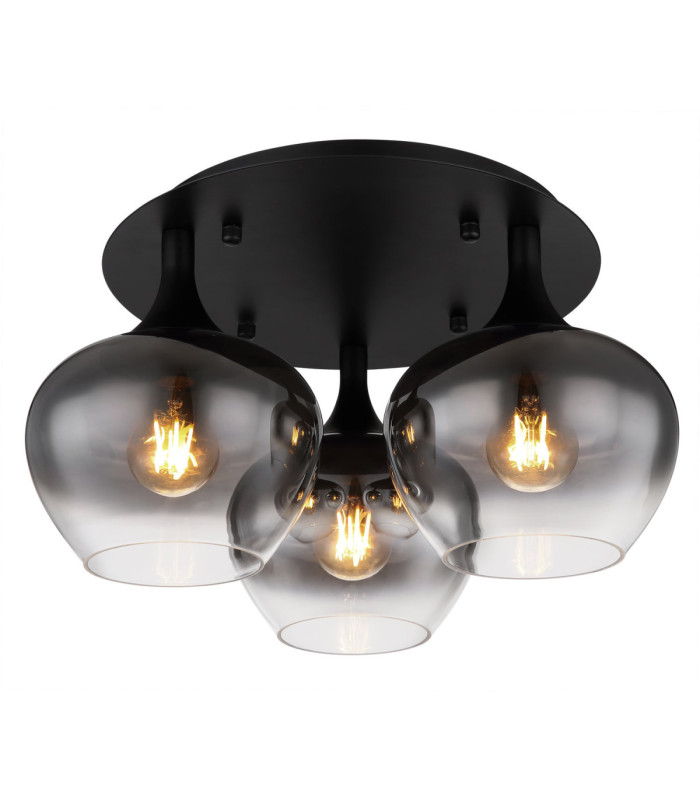 Maxy Shade Cluster Ceiling Light Matt Black 3x E27-1