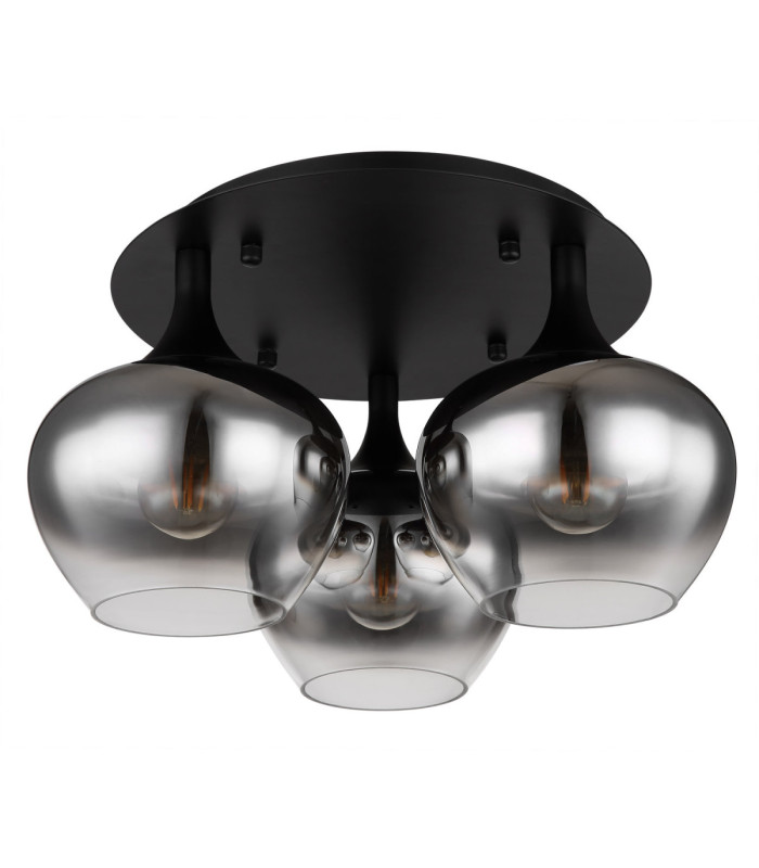Maxy Shade Cluster Ceiling Light Matt Black 3x E27-2