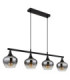 Maxy Bar Pendant Ceiling Light Matt Black 4x E27-2