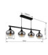 Maxy Bar Pendant Ceiling Light Matt Black 4x E27-7