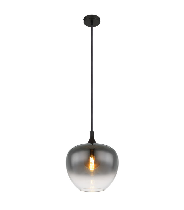 Maxy 29cm Dome Pendant Ceiling Light Matt Black 1x E27-1