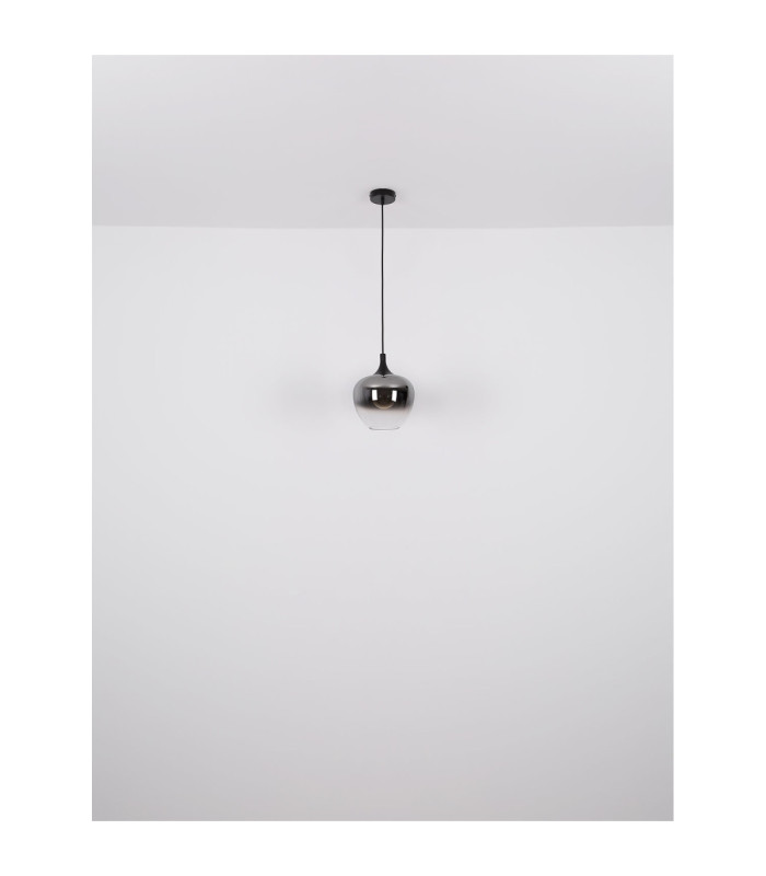 Maxy 29cm Dome Pendant Ceiling Light Matt Black 1x E27-6
