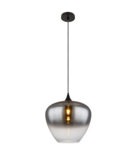 Maxy 40cm Dome Pendant Ceiling Light Matt Black 1x E27-1