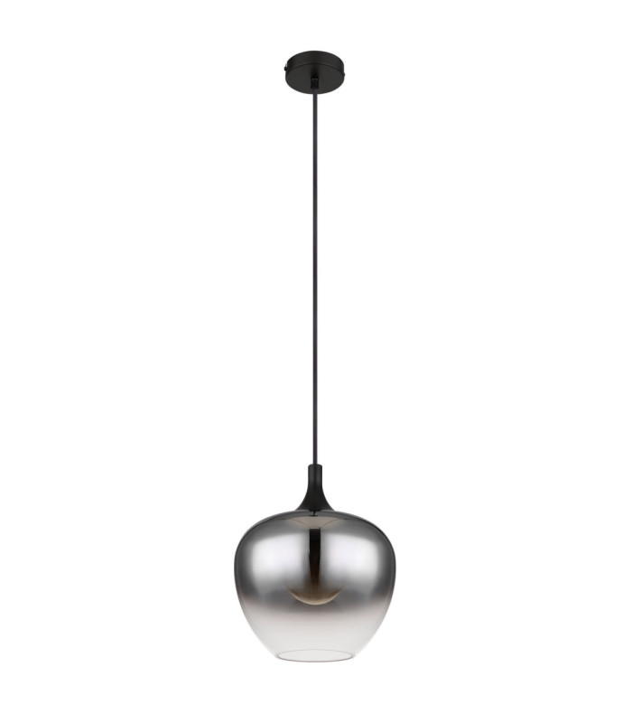 Maxy 24cm Dome Pendant Ceiling Light Matt Black 1x E27-2