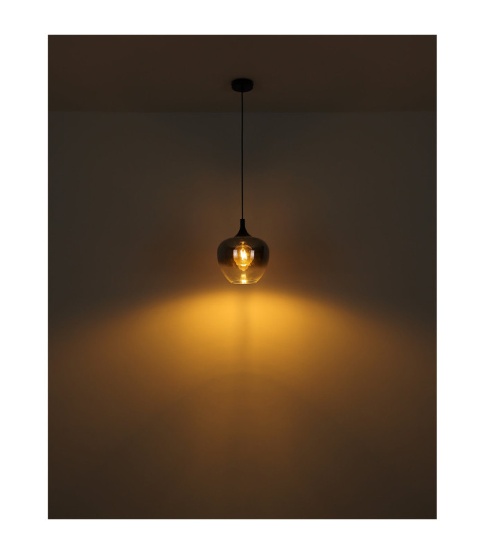 Maxy 24cm Dome Pendant Ceiling Light Matt Black 1x E27-4