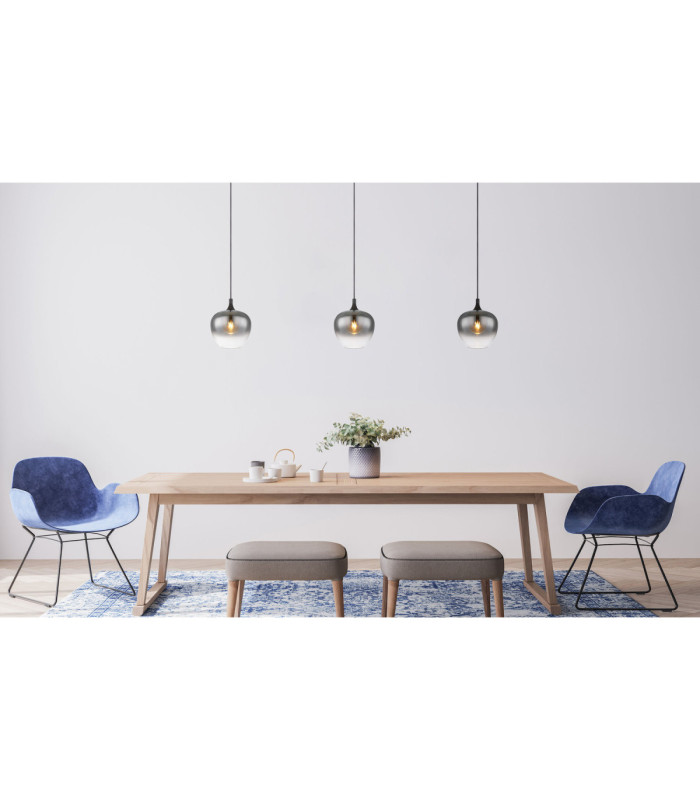 Maxy 24cm Dome Pendant Ceiling Light Matt Black 1x E27-7