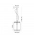 Ceiling Pendant, 1 Light E27, Polished Chrome - 2