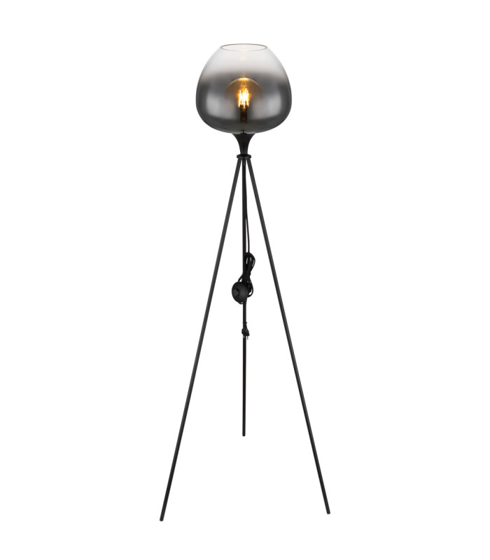 Maxy Tripod Floor Lamp Matt Black 1x E27-4