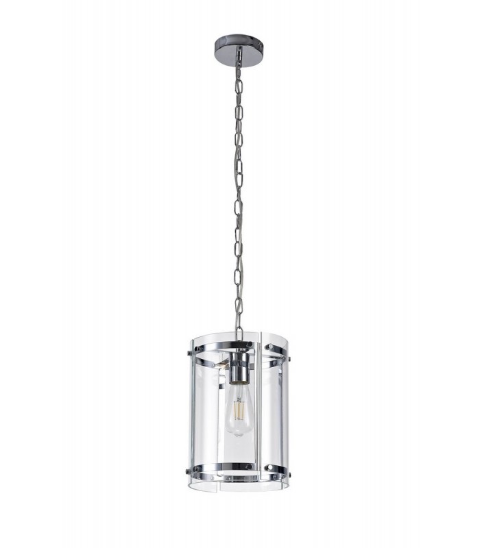 Ceiling Pendant, 1 Light E27, Polished Chrome - 3