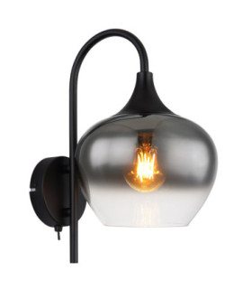 Maxy Dome Wall Lamp Matt Black 1x E27-1