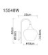 Maxy Dome Wall Lamp Matt Black 1x E27-5