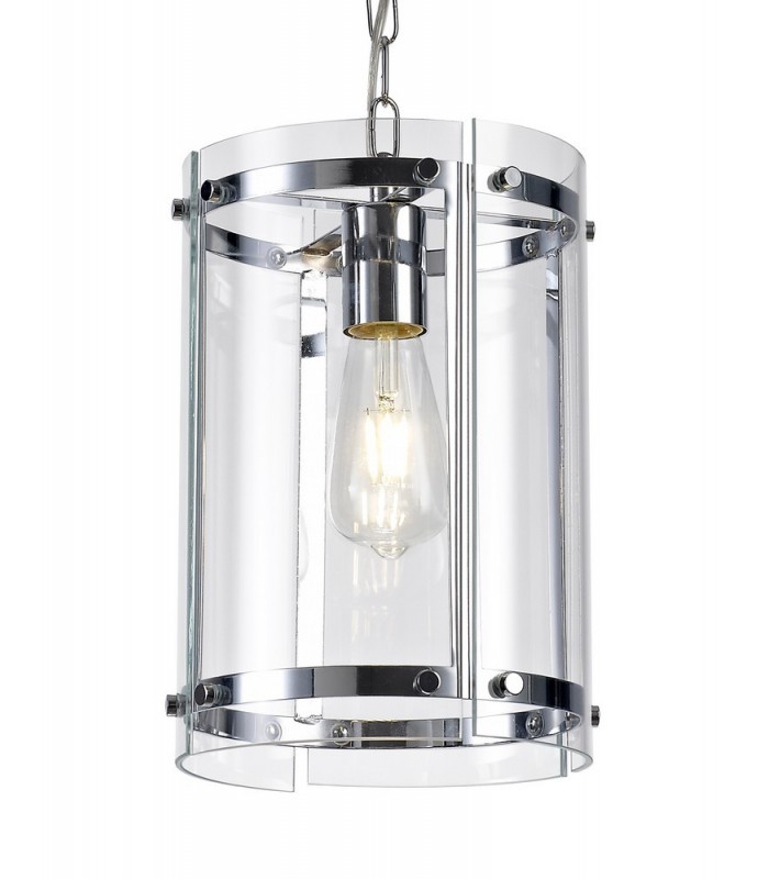 Ceiling Pendant, 1 Light E27, Polished Chrome - 5