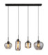 Matt Bar Pendant Ceiling Light Matt Black 4x E27-3