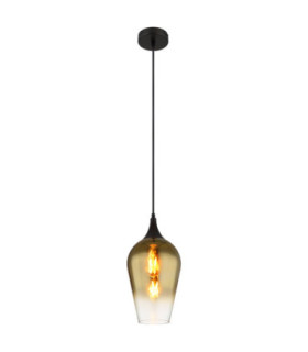 Lavus Slim Pendant Ceiling Light Matt Black 1x E27-1