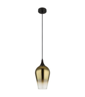 Lavus Slim Pendant Ceiling Light Matt Black 1x E27-2