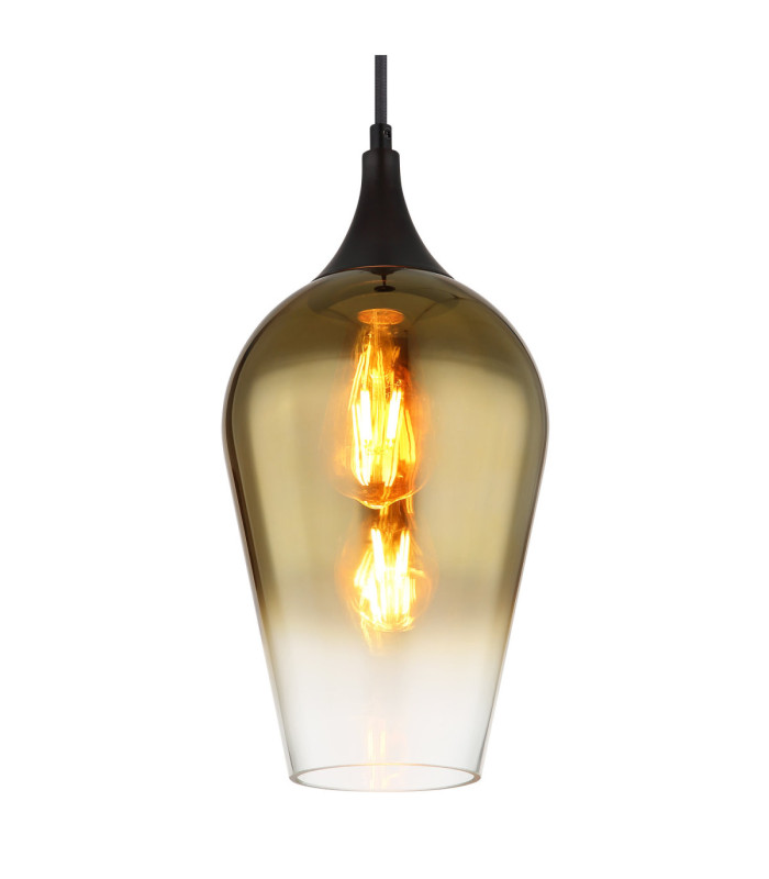 Lavus Slim Pendant Ceiling Light Matt Black 1x E27-3