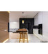 Lavus Slim Pendant Ceiling Light Matt Black 1x E27-4