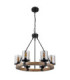 Lila Multi Arm Pendant Ceiling Light Matt Black 6x E27-2