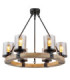 Lila Multi Arm Pendant Ceiling Light Matt Black 6x E27-3