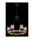 Lila Multi Arm Pendant Ceiling Light Matt Black 6x E27-4