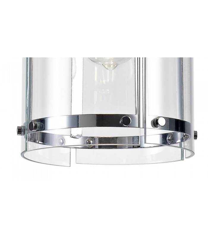 Ceiling Pendant, 1 Light E27, Polished Chrome - 7