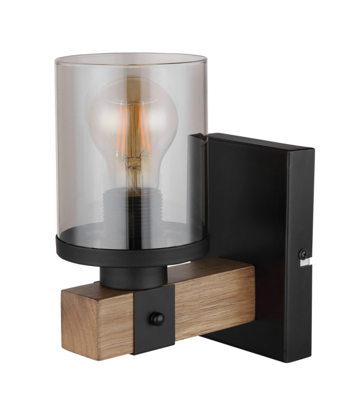 Lila Wall Lamp Matt Black 1x E27-2