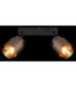 Milley Twin Ceiling Spotlight Matt Black 2x E27-7