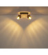 Milley Twin Ceiling Spotlight Matt Black 2x E27-8