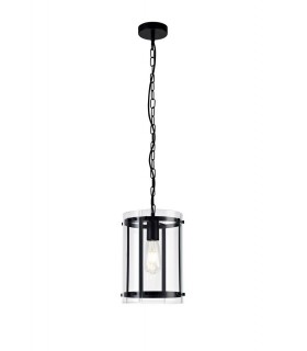Ceiling Pendant, 1 Light E27, Matt Black - 1