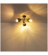 Milley Multi Arm Semi Flush Ceiling Lamp Matt Black 3x E27-5