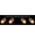Milley Ceiling Spotlight Bar Matt Black 4x E27-6