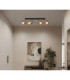 Milley Ceiling Spotlight Bar Matt Black 4x E27-9