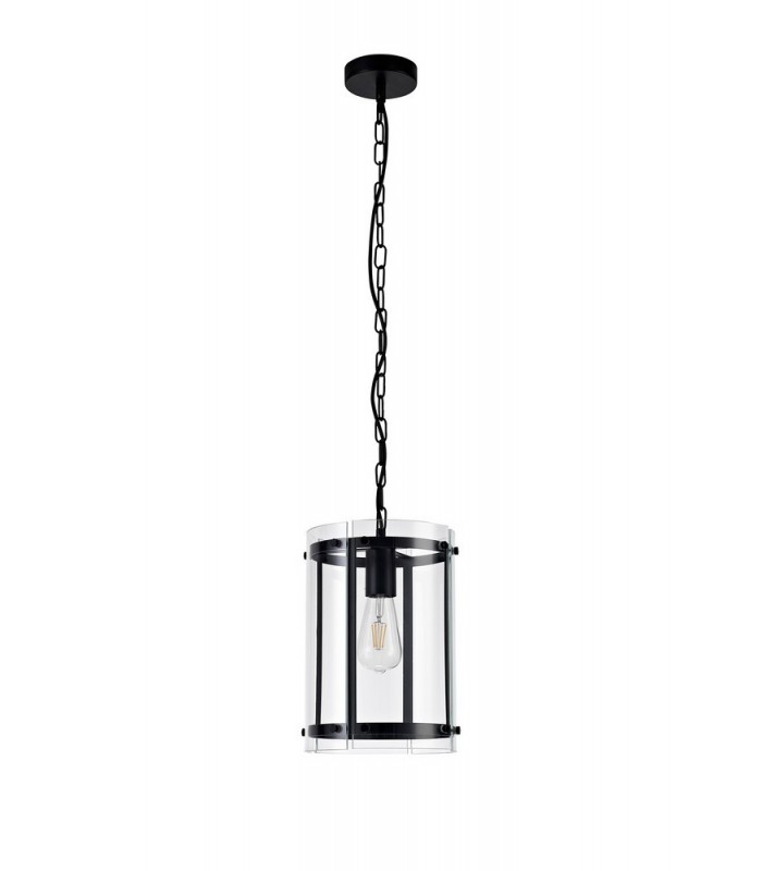 Ceiling Pendant, 1 Light E27, Matt Black - 3